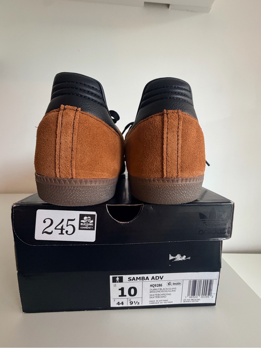adidas Samba Suede Sneakers - Brown & Black size 10 - Picture 2 of 13